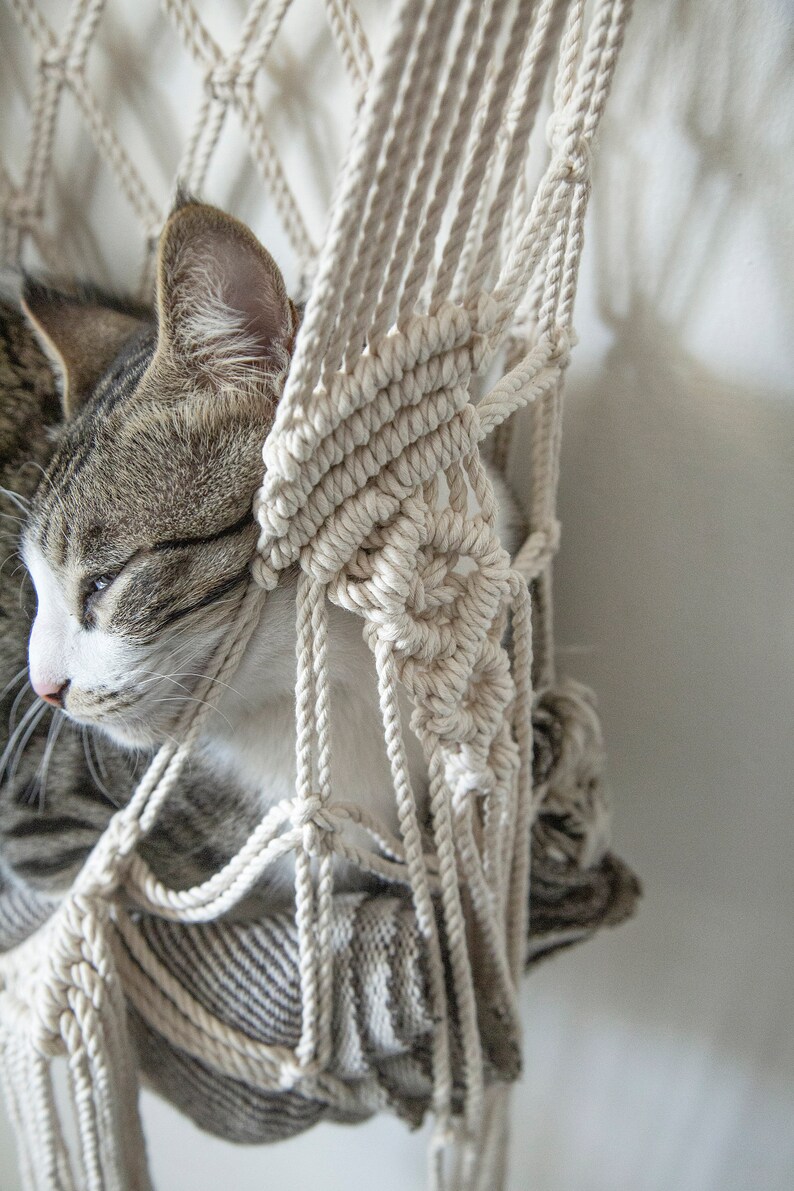 Macramé Cat Hammock image 6