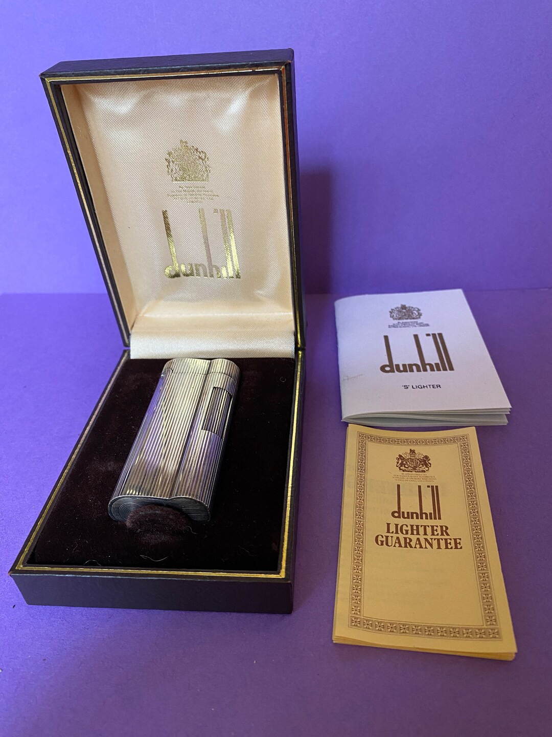 Dunhill Rollagas Boxed Lighter 1972 S Type20 Microns Silver - Etsy