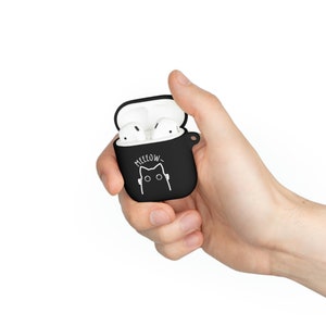 Black cat, airpod case, airpod pro case, cute airpod case, cat lover gift