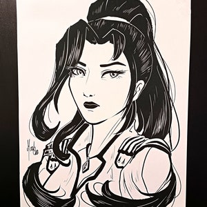 ARCANE Caitlyn Poster - Papel Brillante Imprimir 200g Alta Calidad A3 League of Legends Ilustración Mujeres Hombre