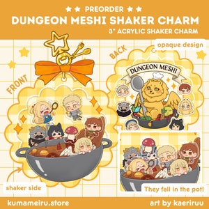 PREORDER - Dungeon Meshi Acrylic Shaker Charm