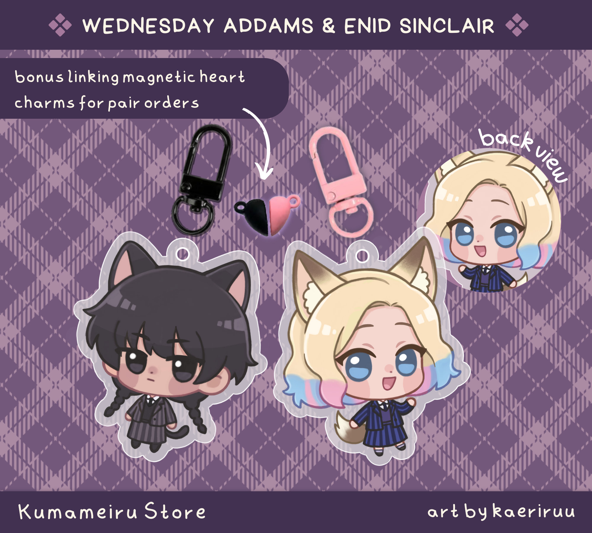 Anime Avatar Maker ASMR (Wednesday characters Wednesday Addams and Enid  Sinclair) #3 #anime #dressup 