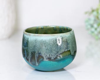 Handmade Ceramic Chawan – Wheel Thrown Matcha Bowl, Japanese Tea Ceremony Cup - Starfall