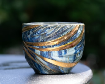 Royal Galactica - Handmade pottery ceramic stoneware mug for coffee or tea cup - Best handmade gift for her, him, friends