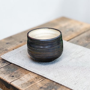 Handmade Ceramic Chawan – Wheel Thrown Matcha Bowl, Japanese Tea Ceremony Cup image 1