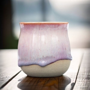 Pink Melt Tulip - Handmade pottery ceramic stoneware mug for coffee or tea cup - Best handmade gift for her, him, friends