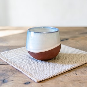 Handcrafted Mug – Wheel Thrown Ceramic Coffee Mug – Artisan Pottery Cup – Frosted Chocolate
