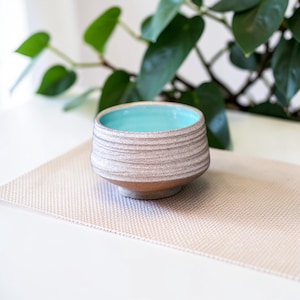 Handmade Ceramic Chawan – Wheel Thrown Matcha Bowl, Japanese Tea Ceremony Cup