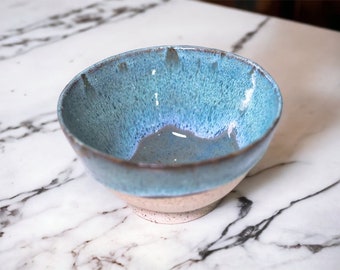 Turquoise and Blue - Handmade ceramic bowl, pottery bowl cozy - Unique gift- Best gift for her, him, friends