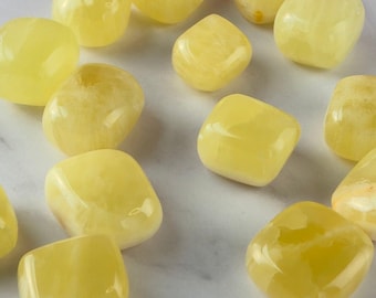 Lemon Calcite Tumble – Intuitively Chosen