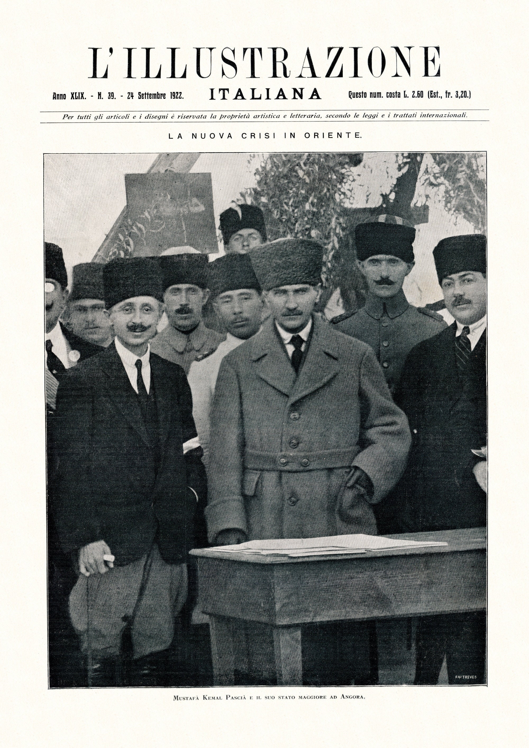 Mustafa Kemal Atatürk | Lillustrazione 1922 |  Wall art  |  Home Decor  |  Poster