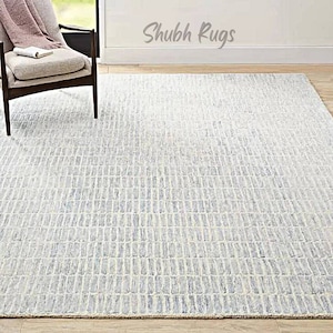 Brand New Capitola Gray Blue Handmade Tufted Woolen Area Rug 100 % Woolen For Living Room Rug,Handmade Rug,Floor Rug,Turkish Rug