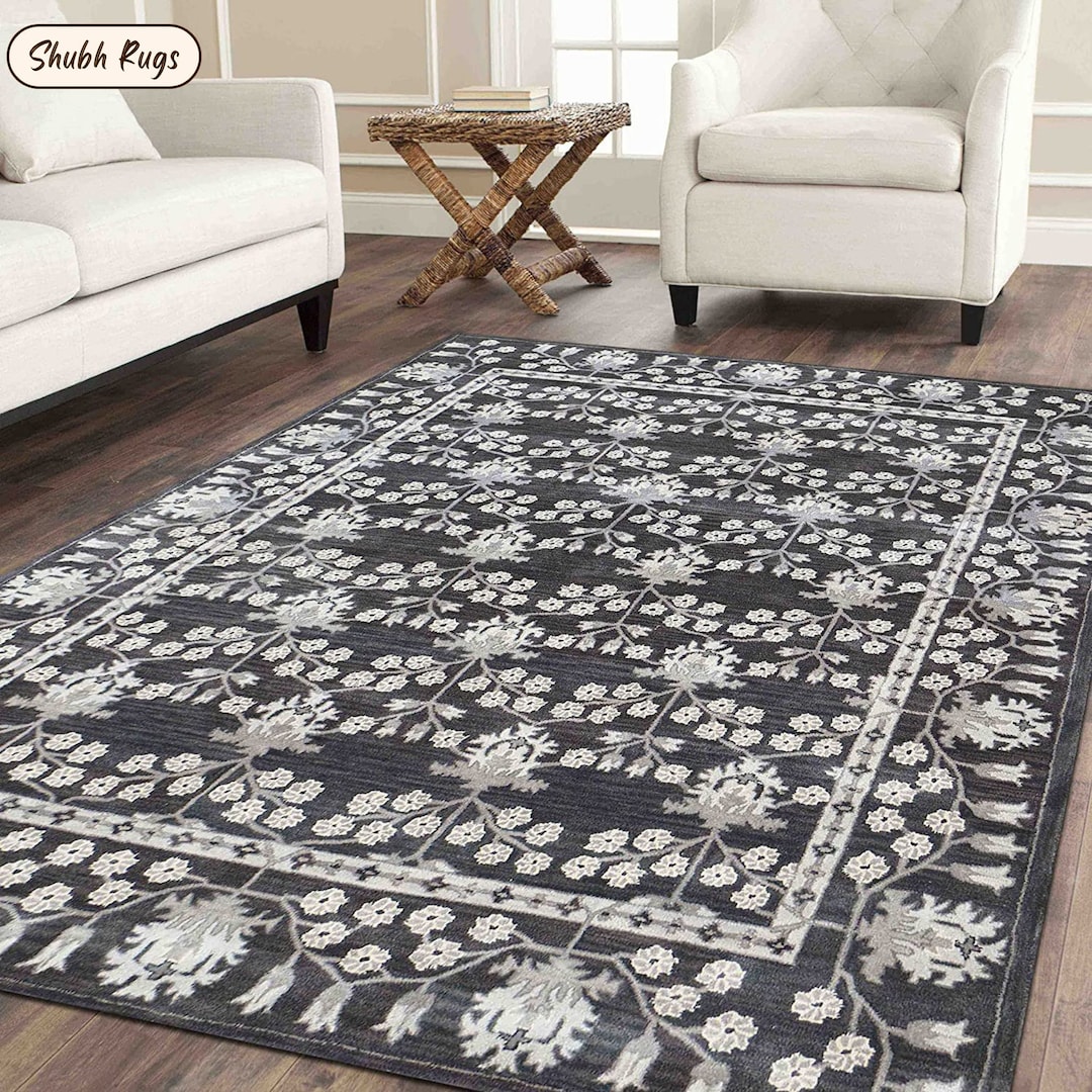 Kennedy Persianstyle Handtufted Wool Pottery Barn Rug for Bedroom