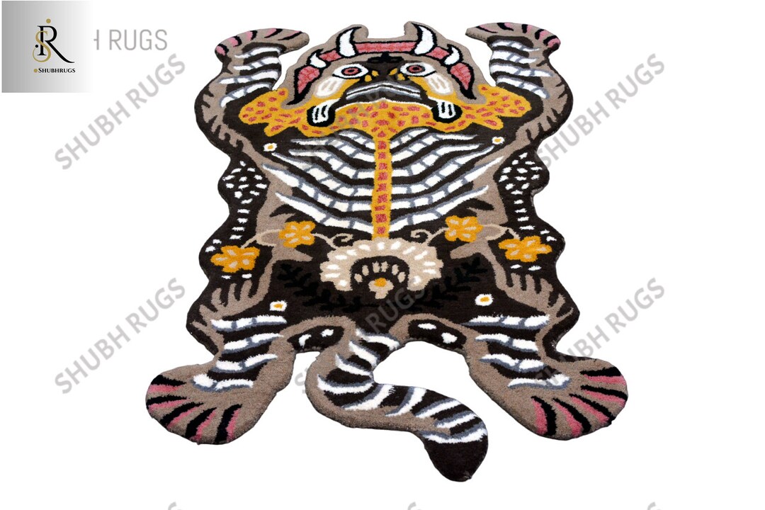 Tibetan Tiger Multi Rug Creative Pattern Carpet for Living Room and for ...