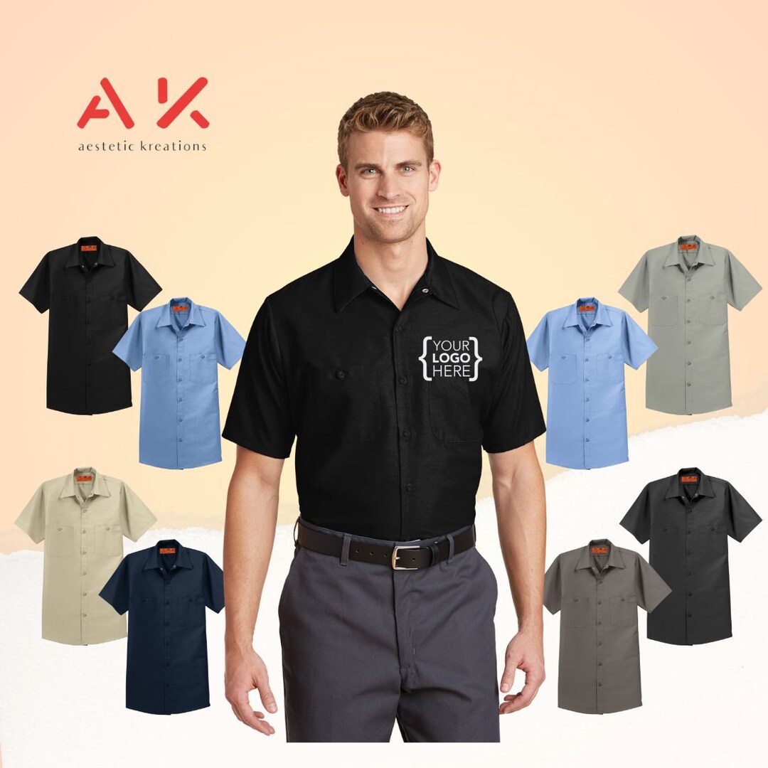 REDKAP Dickie Styles Custom Embroidered Industrial Work Etsy