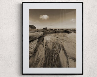 Impresión fotográfica de la playa de Lofoten: Arte mural costero (descarga digital)