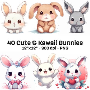 40 Sheets Miffys rabbit Cartoon Lovely Kawaii Sticker Small