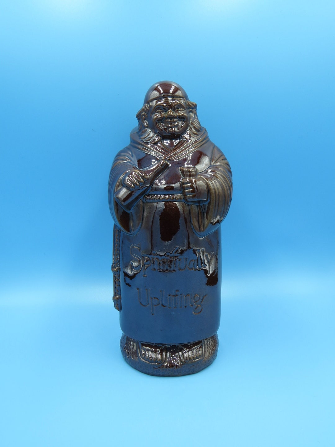Vintage Joke Friar Tuck Monk Decanter Bottle Made in Japan Etsy
