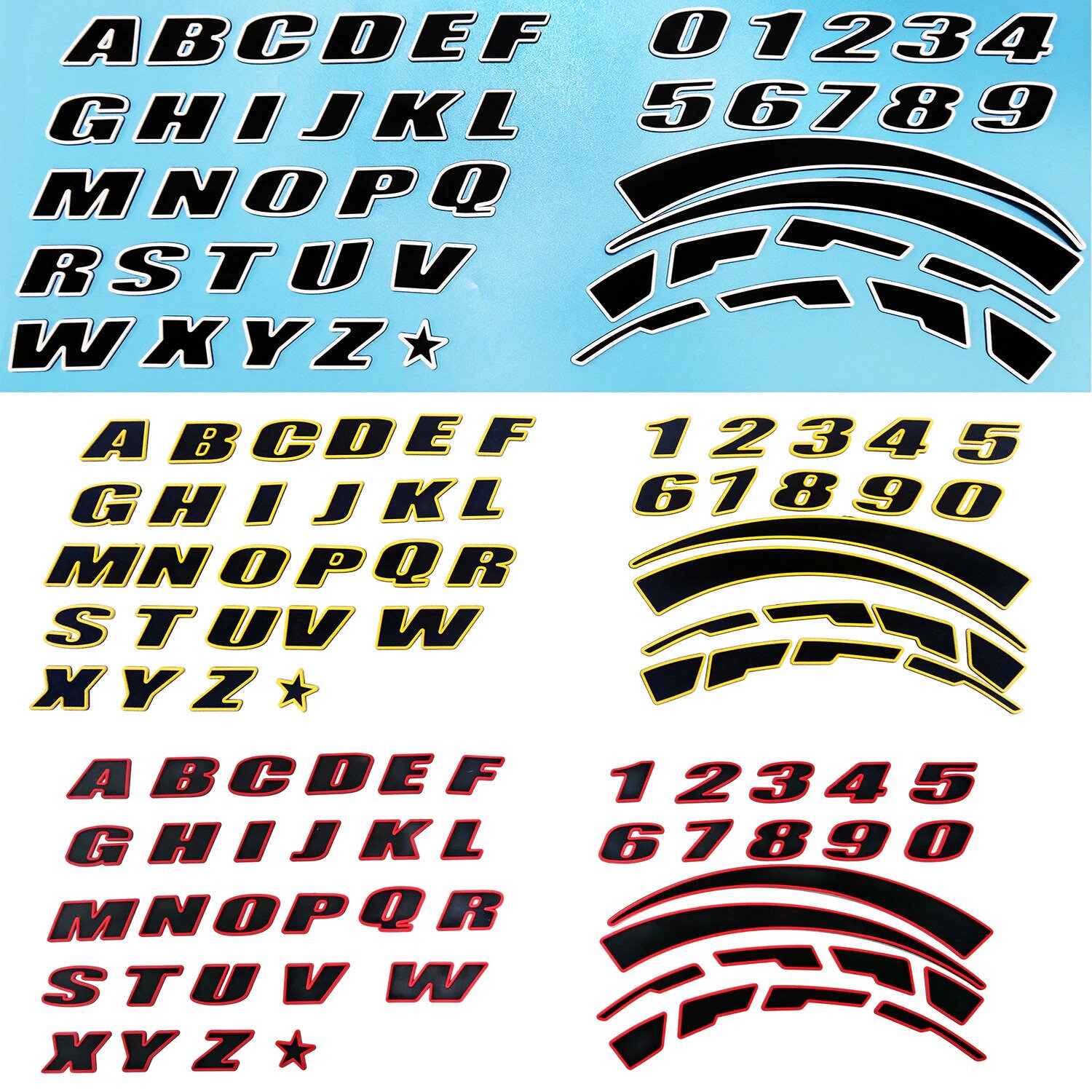 Custom Tire Stickers Personalized Wording Rubber Outline Tire Lettering