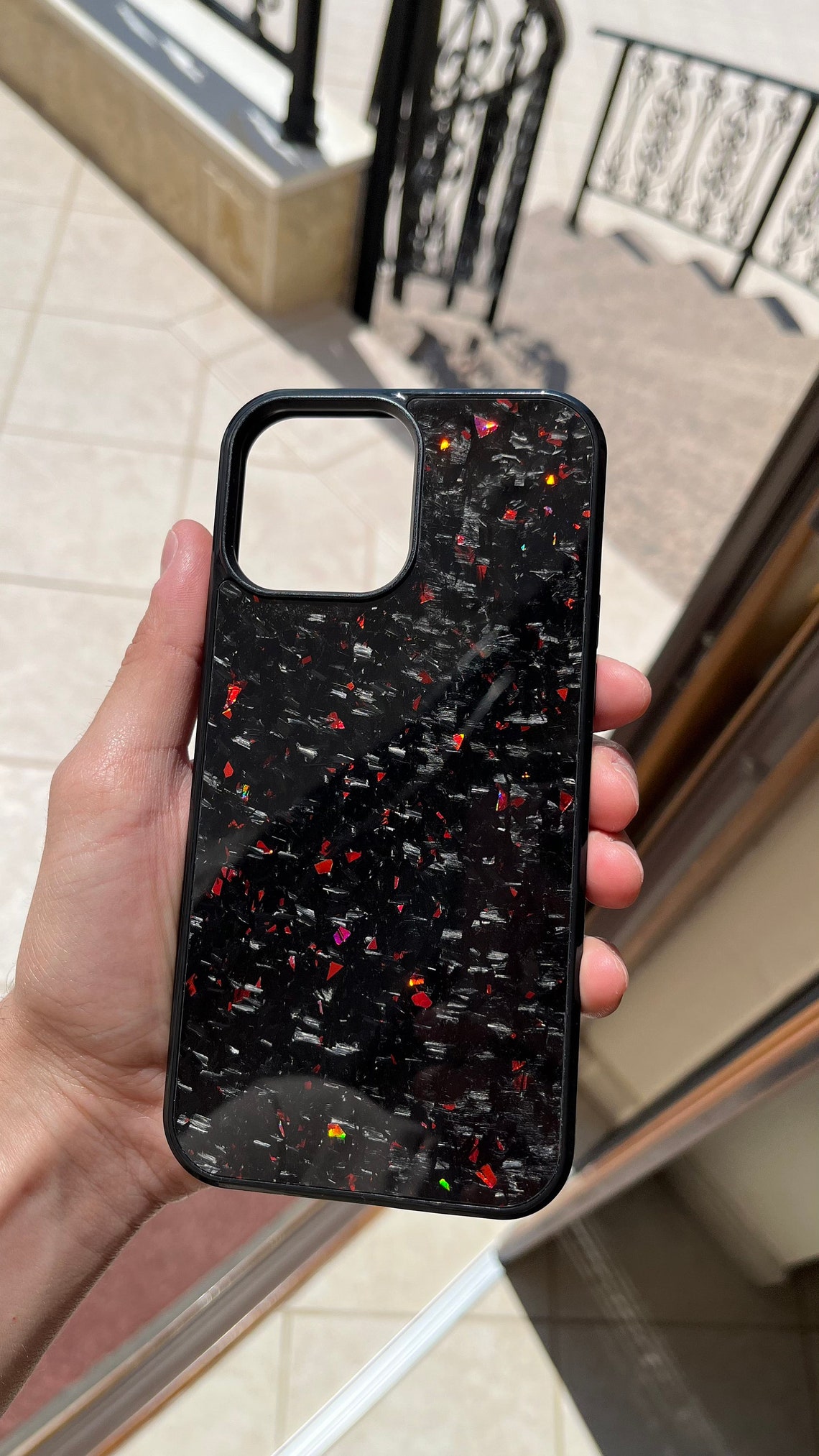 Red Carbon Fiber Iphone Case for XS XS Max11 11 Etsy