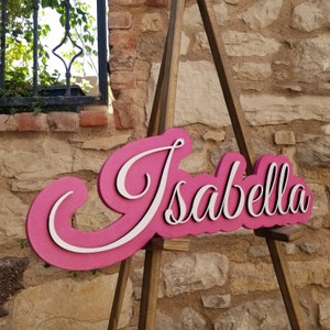 Personalized Baby Girl Name Sign: Wooden Nursery Decor