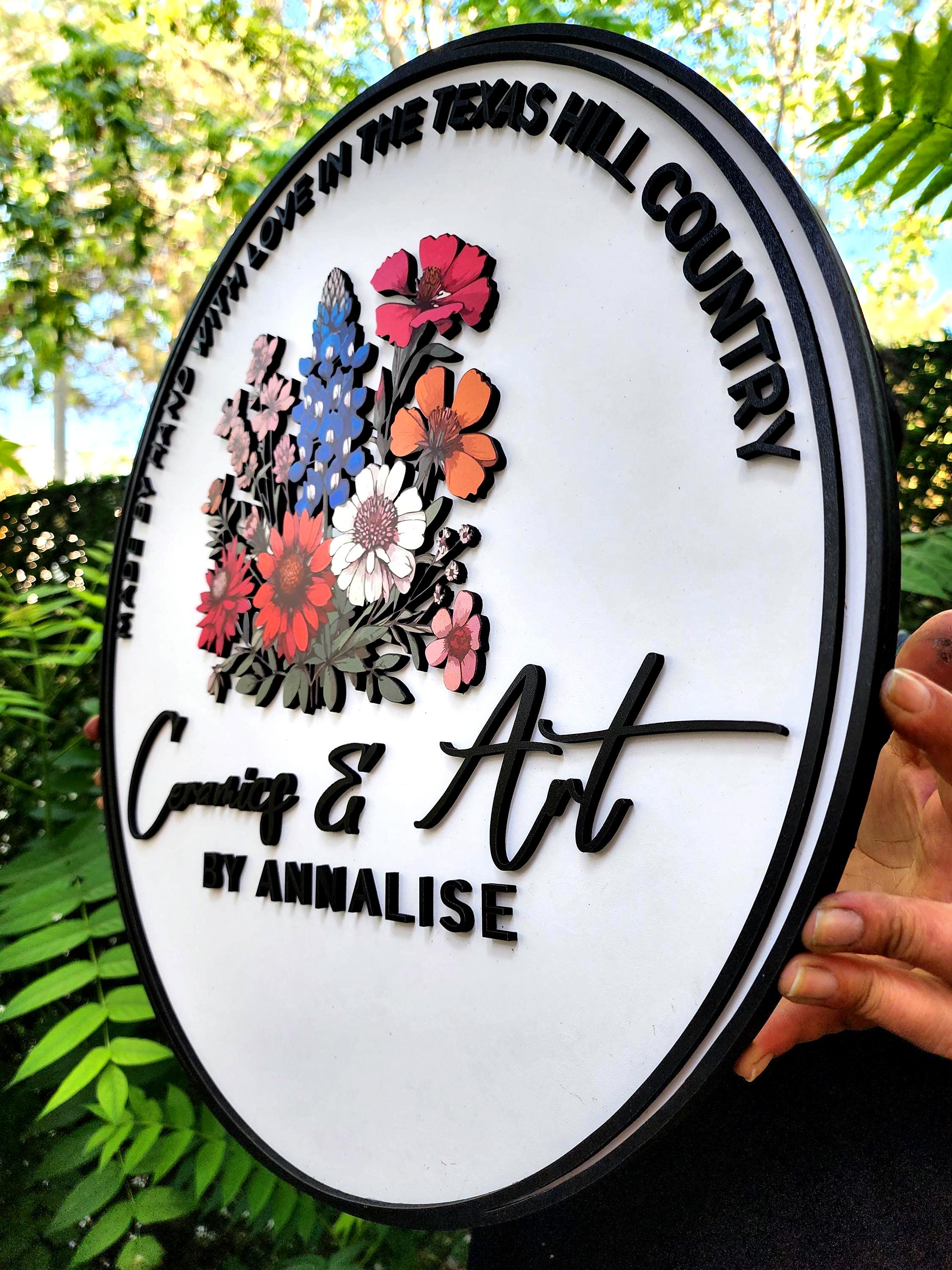 Placa de logotipo comercial 3D, placa de logotipo de design personalizado, placa de logotipo comercial personalizada, placa personalizada personalizada, placa de logotipo personalizada, placa comercial arredondada