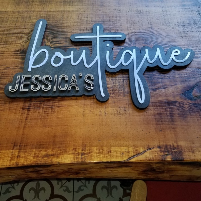 Custom Wooden Business Sign Personalized Logo Sign Unique Etsy