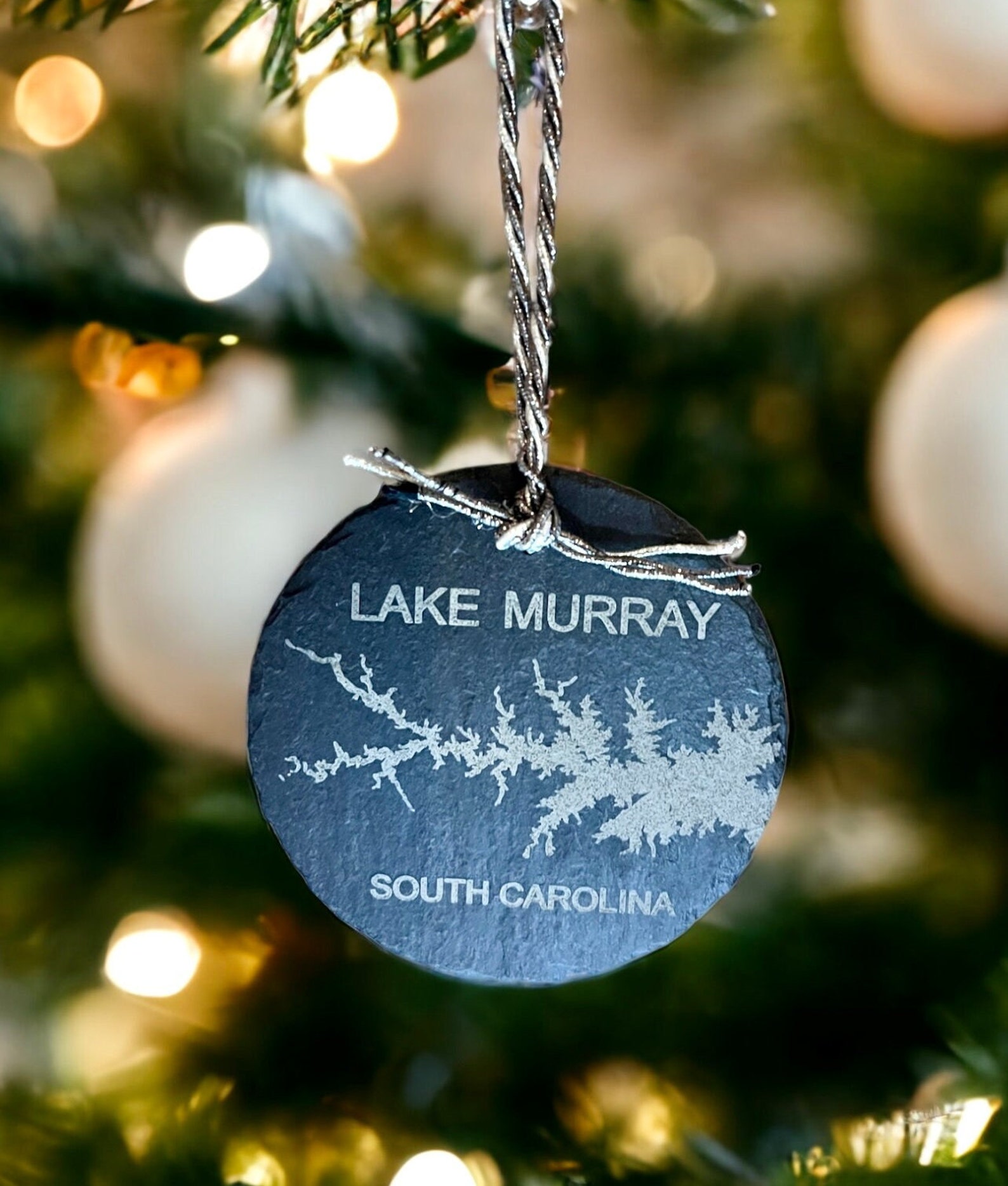 Personalized Hometown Lake Christmas Ornament, Engraved With Lake Name ...