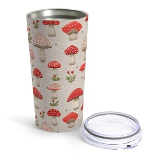 Red Mushroom Tumbler 20oz Tumbler Cup Cottagecore Drinking Tumbler For Her Tumblr Cups For Girls Birthday Gift Christmas Gift Idea