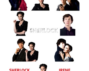 9 Images Pictures Files Digital Art Sherlock Holmes Benedict Cumberbatch Irene Adler Lara Pulver Cut Files Clipart PNG Transparent Background