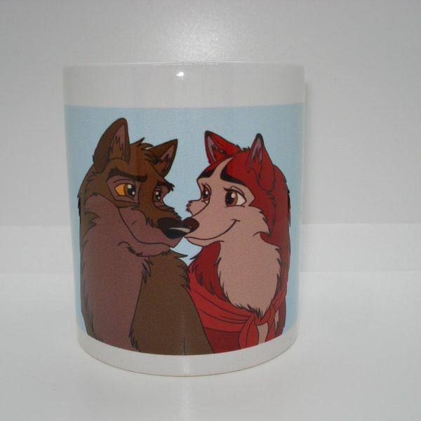 Mug Tasse Céramique Balto chien-loup, héros des neiges - Duo Balto et Jenna