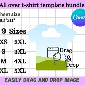 All Over T-shirt Template, Tshirt Outline Template svg, t-shirt Sublimation Blank Template, T-shirt Design Template, Custom T-shirt Template