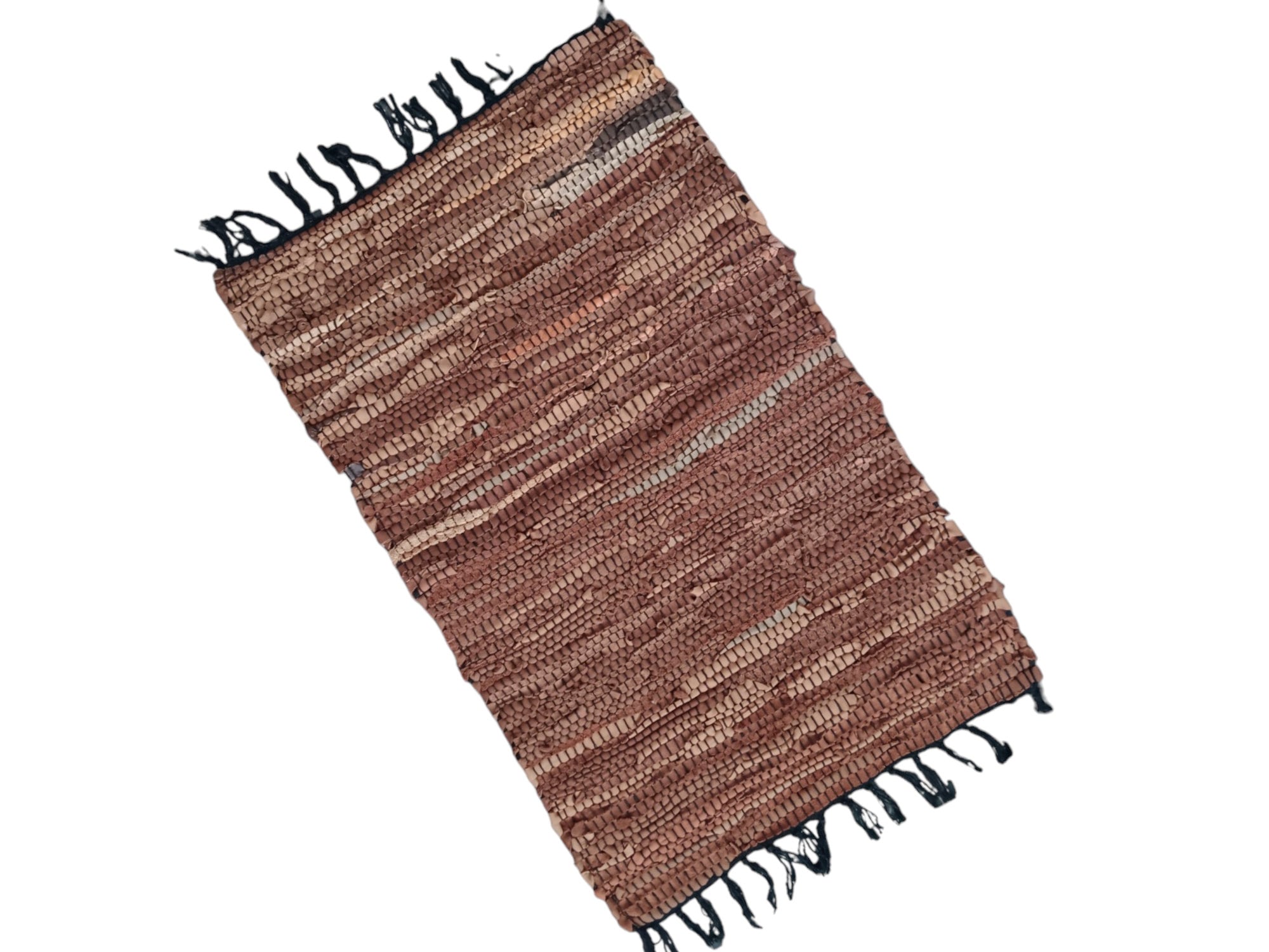 Brown Fireproof Leather Rug 16x24in (40x60cm) – Rustic Heat Resistant Mat