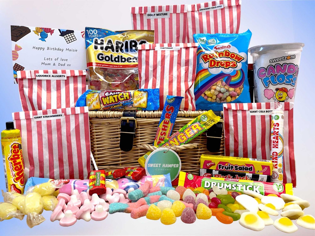 Large Retro Sweet Hamper - Etsy