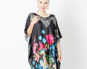 Hausmantel geblümter Kaftan, Hausmantel, langes langes langes langes Kleid, langes langes langes Kleid
