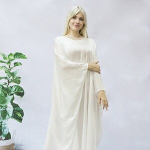 Satin caftan nightgown best sale