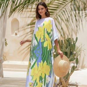 Daffodil Print Dress - Etsy