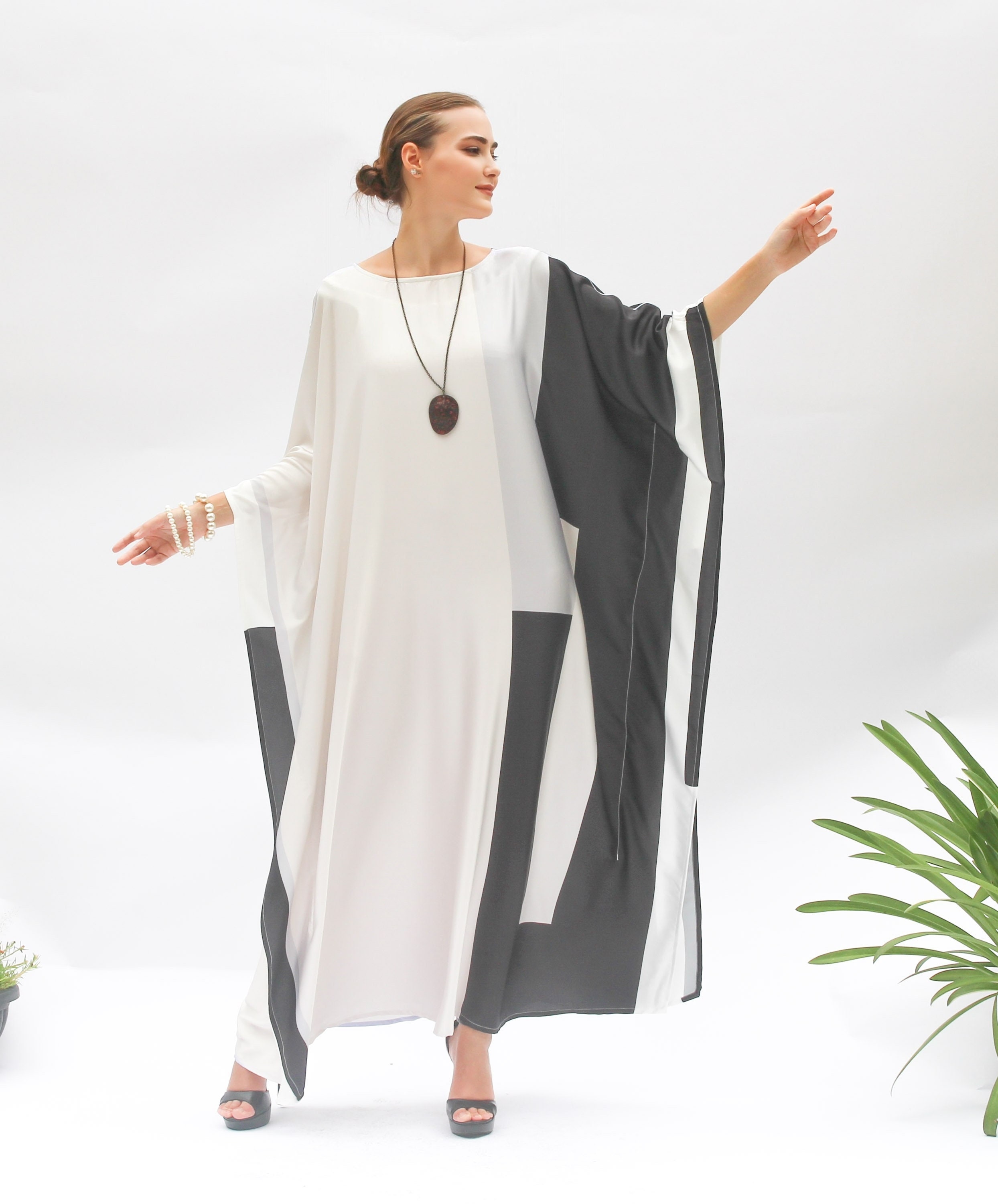 knee length dresses for ladies Ayla Contrast Maxi Dress
