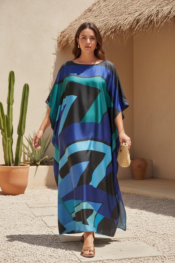 kaftan dress for dinner kaftan dress party wear Dinner Party Wear Kaftan Elegance Indian Caftan Maxi Dress