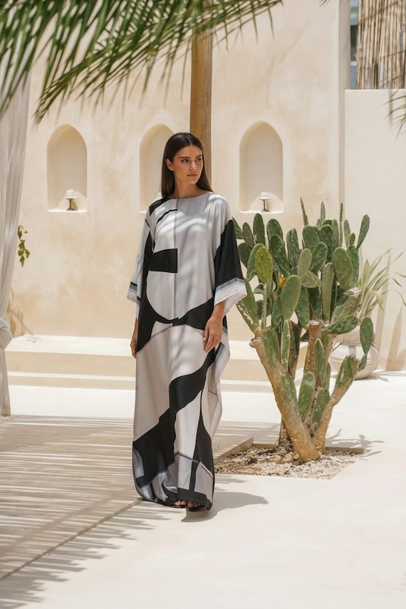 kaftan dress for short women Short-Kaftan-Dress-Hippy-Boho-Maxi-Plus-Size-Women-Caftan-Tunic-Dress,  Stylish