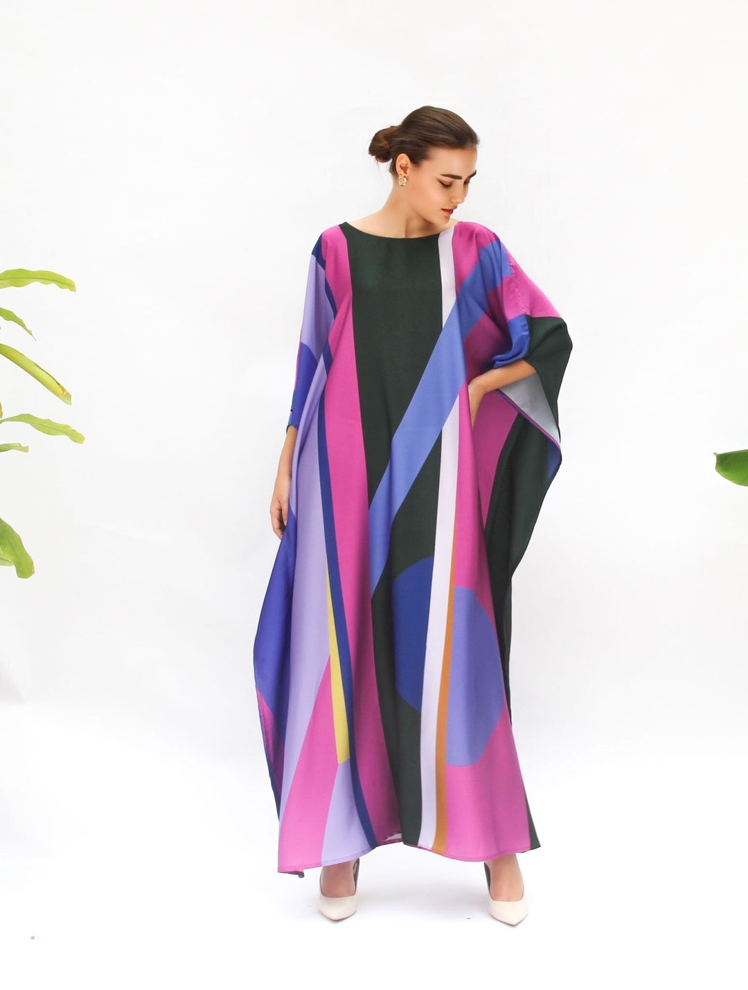 Geometric Printed Multicolor Kaftan main image 1