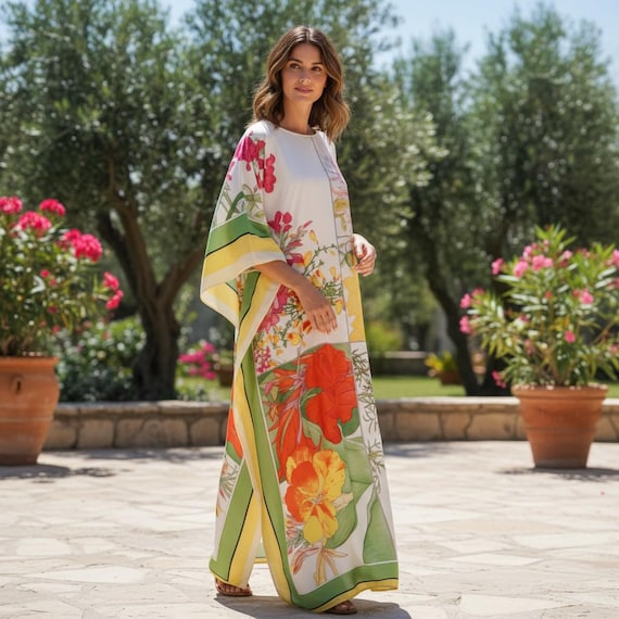christmas kaftan dress Shadow Of Sequin Ombre Shimmer Kaftan Dress With Front Slit