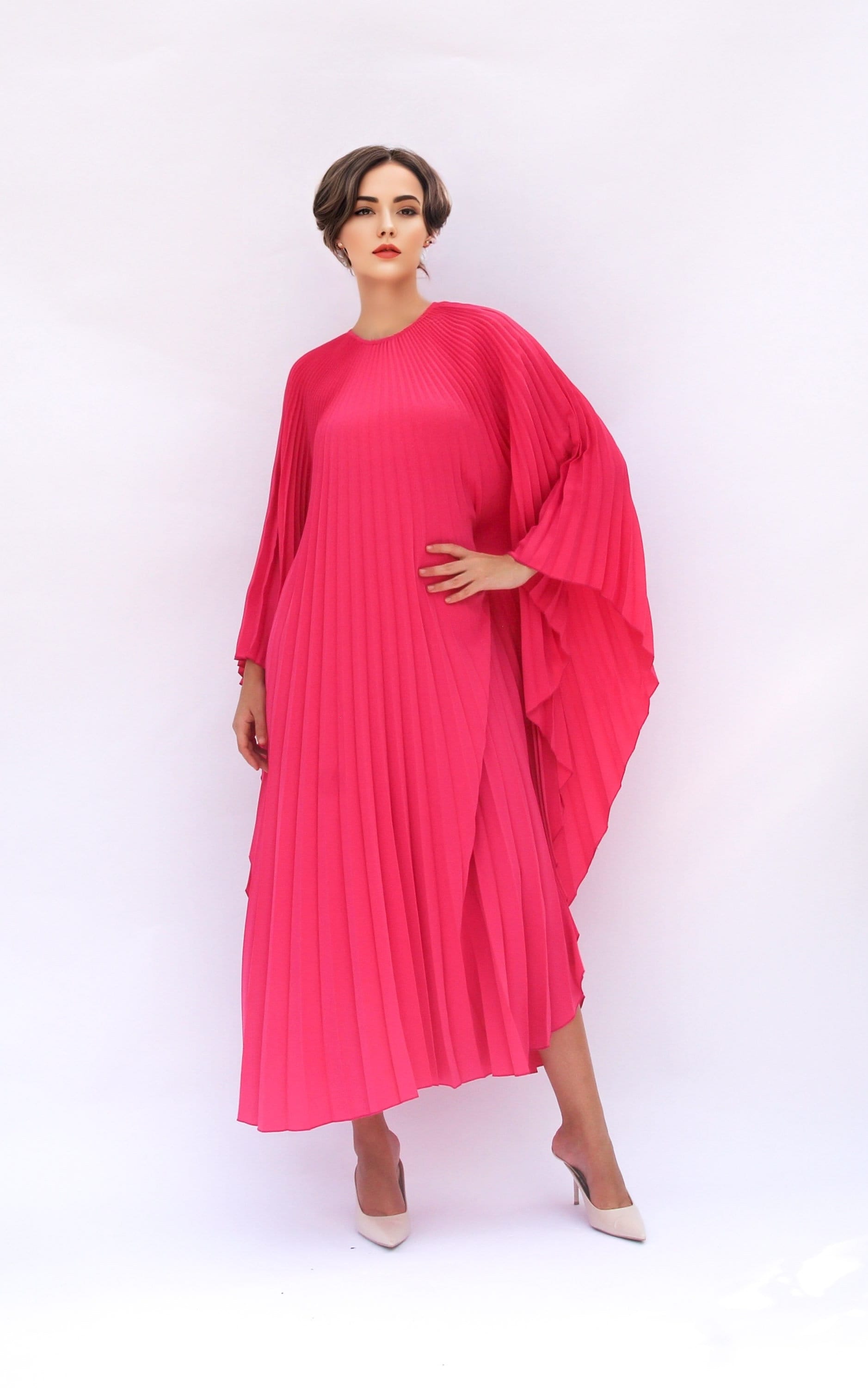 green emerald velvet dress Primavera Couture 14051 Prom Dress - Fuchsia