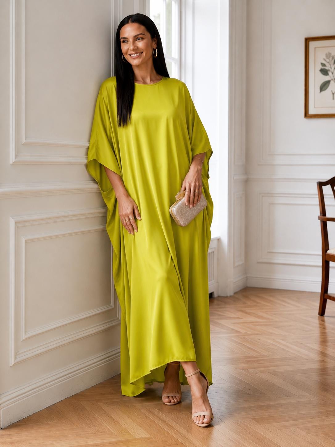 Lime Green Kaftan