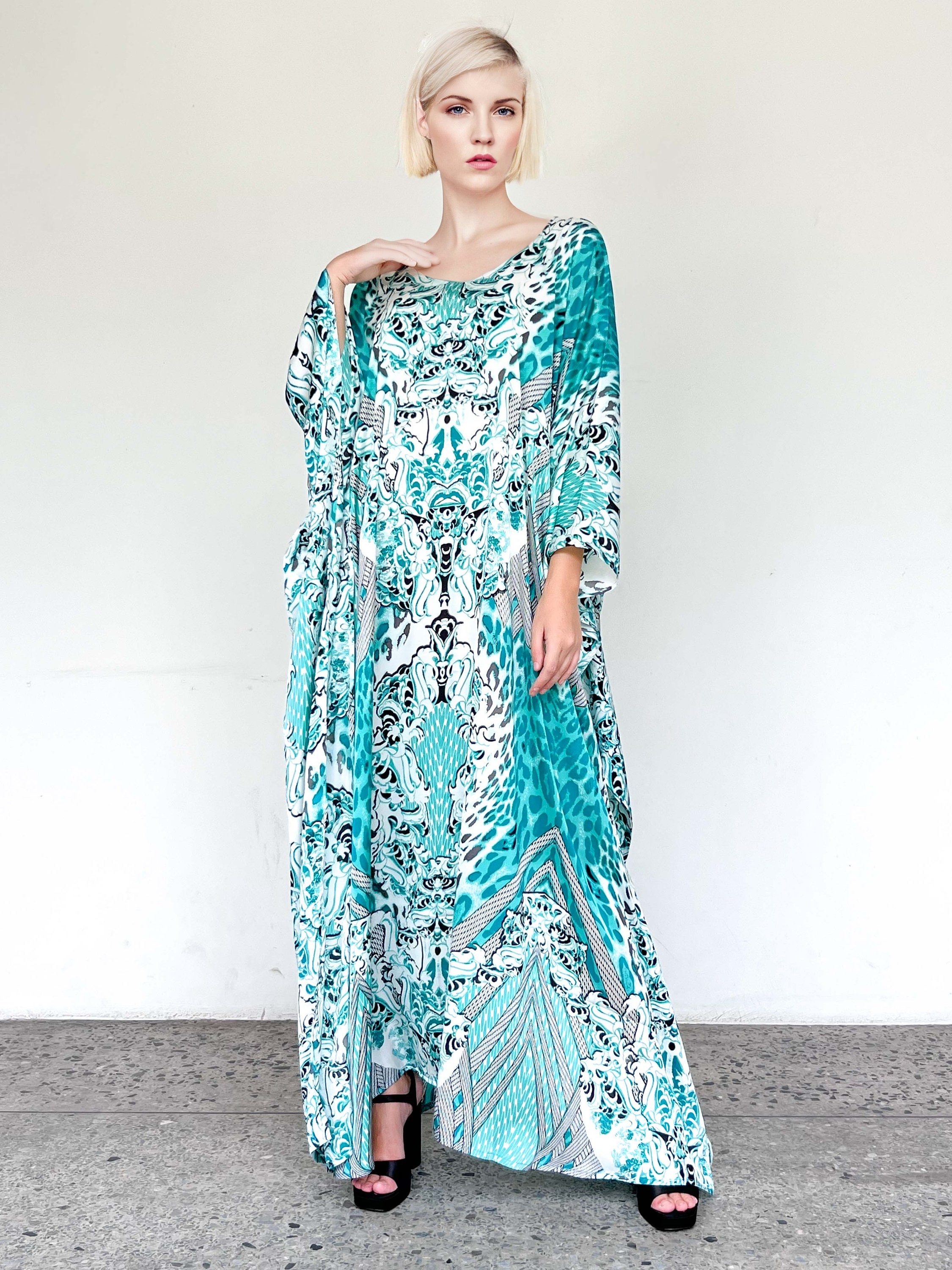 MAUI GREEN KAFTAN