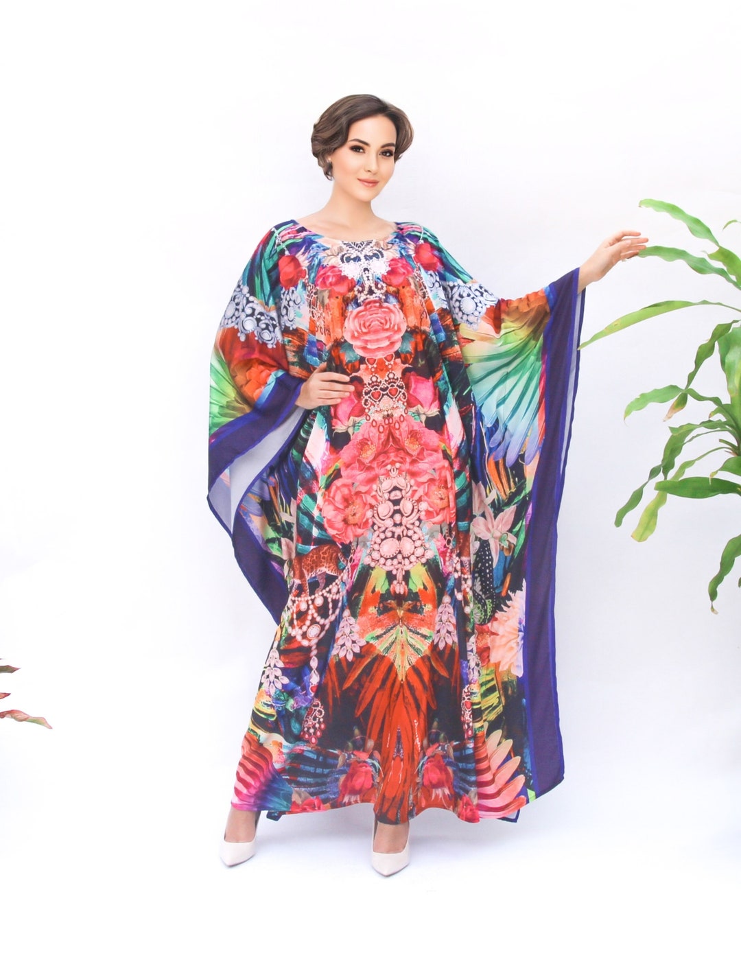 KAFTAN WITH BUTTON UP SLEEVES WISE WINGS