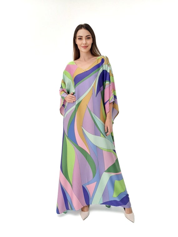luxury caftan dress Dubai Abaya Kaftan Arabic Evening SS691 Blue / 16 and caftan dresses for women Royal Blue & Gold Moroccan