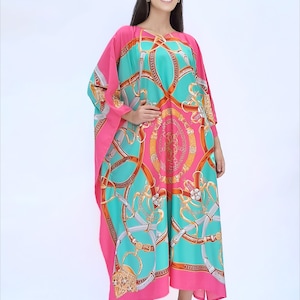 Royal Kaftan Silk Twill Evening Caftan Dressing Gown, Silk Caftan ...