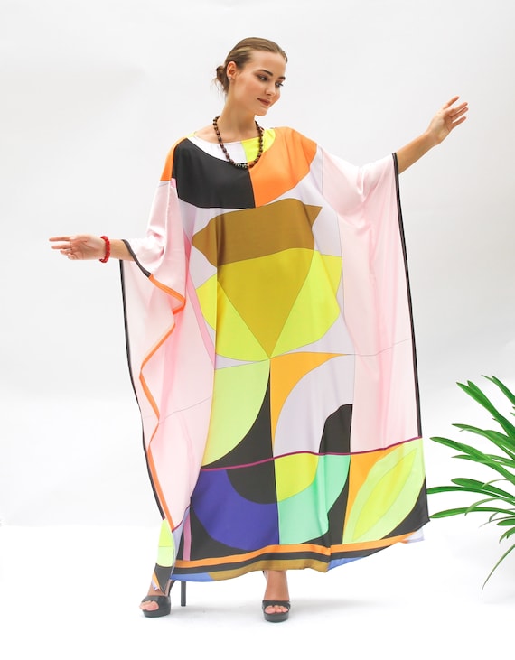 Kaftan Beach Wedding Guest Dress, Spring Caftan Silk Blended Easy Care,  Holiday Caftan Resort Kaftan Beach Dress Vibrant Color, Silk Caftan - Etsy  Israel
