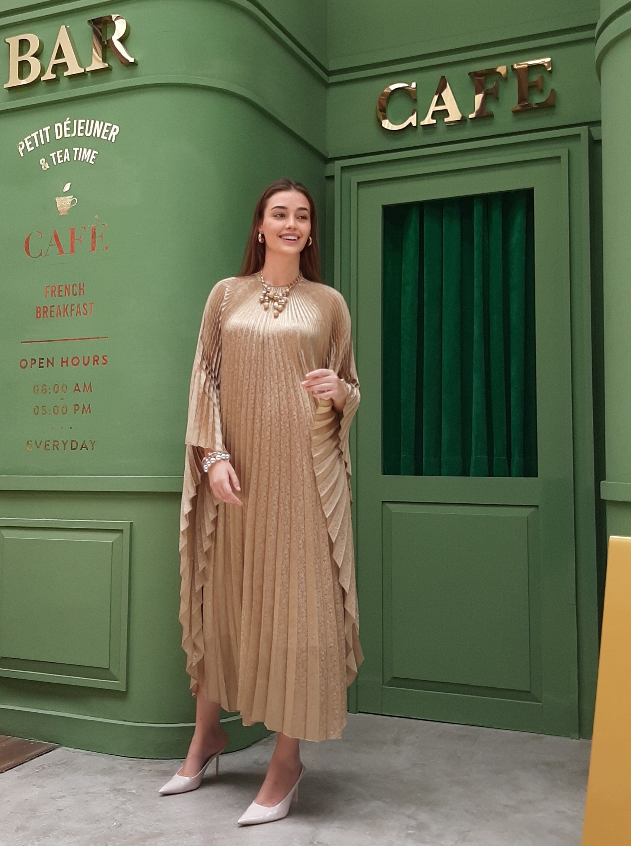 Caftan Moderne Caftan Couleur Bronze Caftan Soirée Bronze